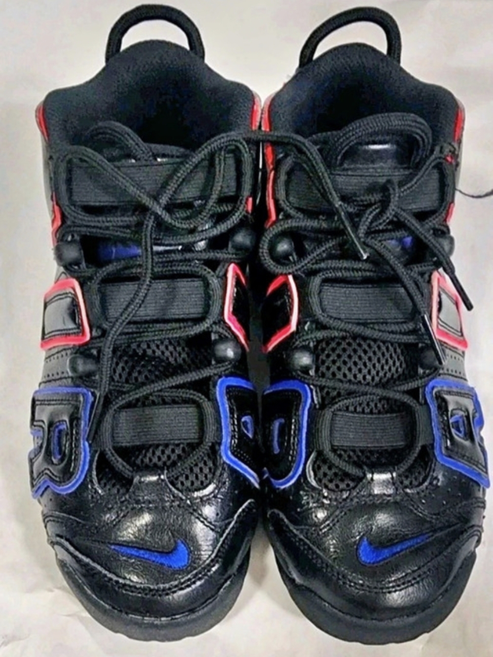 Nike Air More Uptempo Sneakers Black & Blue US 4Y